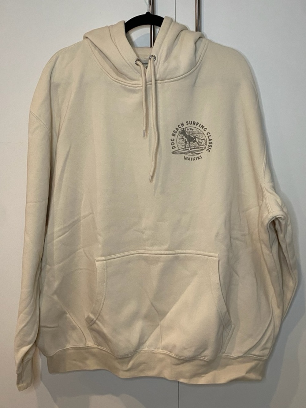 Waikiki Graphic Cream Hooded Sweatshirt